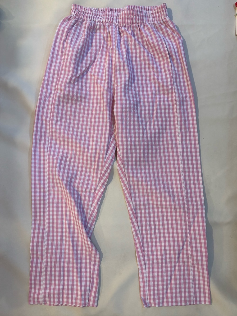 Pink Gingham Pants